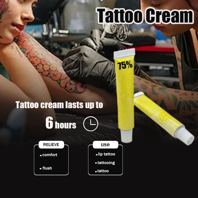 Explosive New Design Tattoo Products 75% Tattoo Cream Tattoo Supplies Micropigmentation Supplies for Beauty Salons