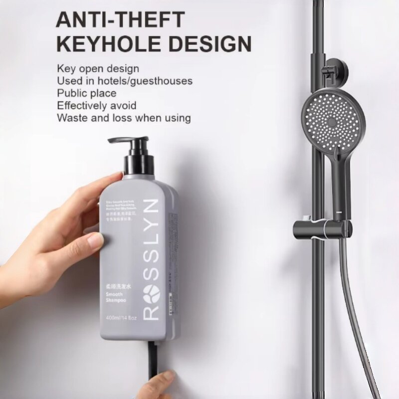 Shampoo Dispenser Manufacturer - 300ML 360ML Invisible Lock Wall Mounted