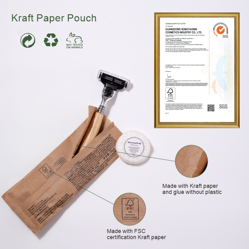 Hotel Toiletries Kit Supplier - FSC Eco Friendly Kraft Paper