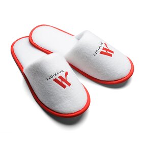 Hotel Slippers Manufacturer - STX OEM Custom Logo Low Price White