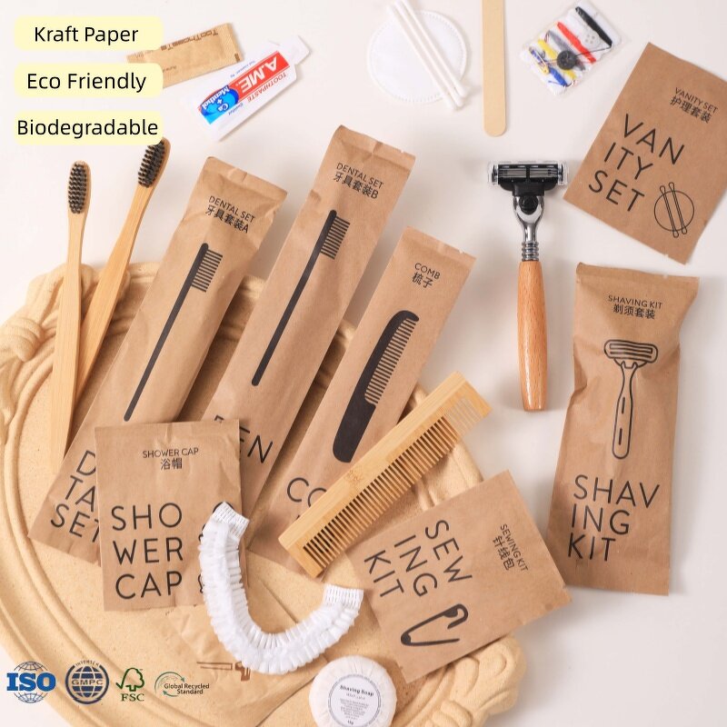 Hotel Toiletries Kit Supplier - FSC Eco Friendly Kraft Paper