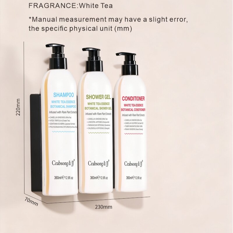 Shower Gel Kit Supplier - White Tea Scented Lockable Wall-Mount