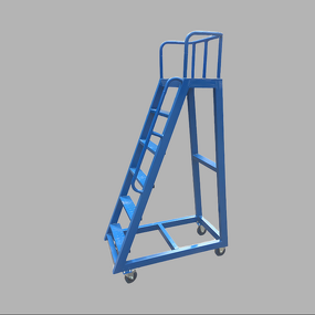 Mobile Aluminum Alloy Step Ladder Platform Manufacturer - 300KG Load for Warehouse