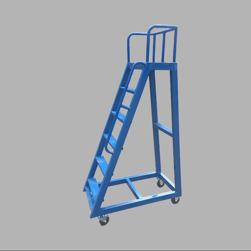 Mobile Aluminum Alloy Step Ladder Platform Manufacturer - 300KG Load for Warehouse