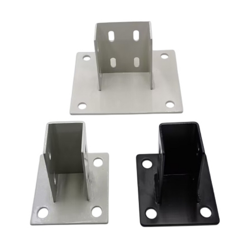 Industrial Aluminum Profile Footing Support Manufacturer - 100x100 Square Fixed