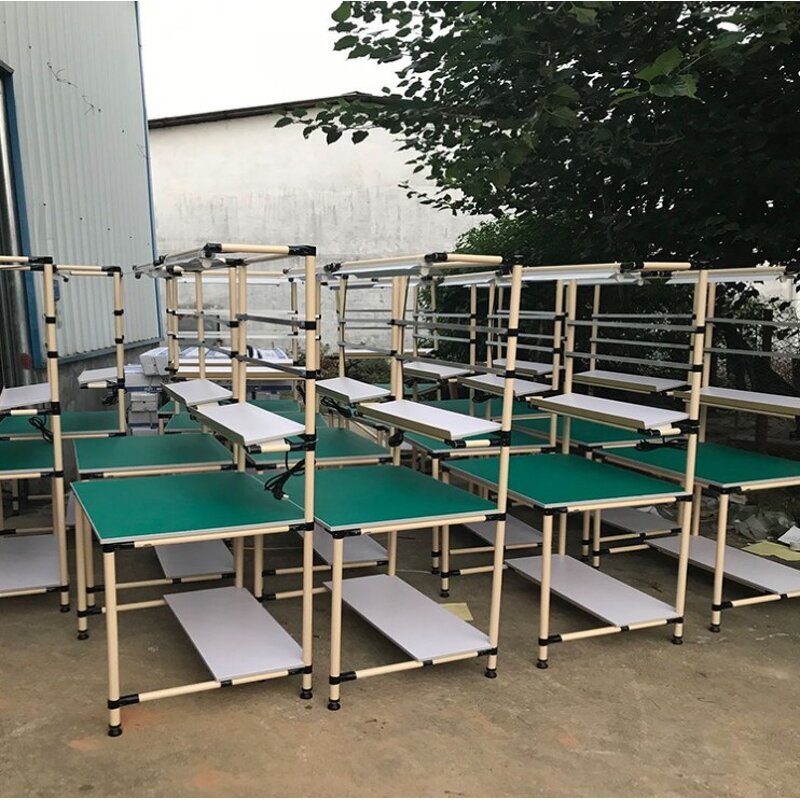 ESD Antistatic Turnover Cart Manufacturer - 2-Layer Workbench for Factory Sorting