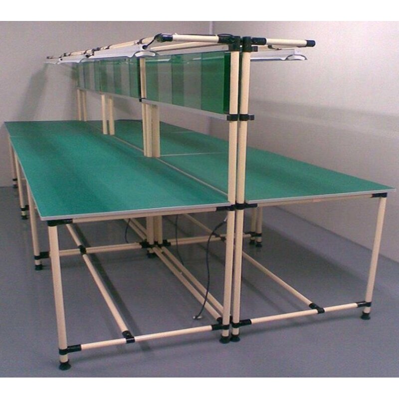 ESD Antistatic Turnover Cart Manufacturer - 2-Layer Workbench for Factory Sorting