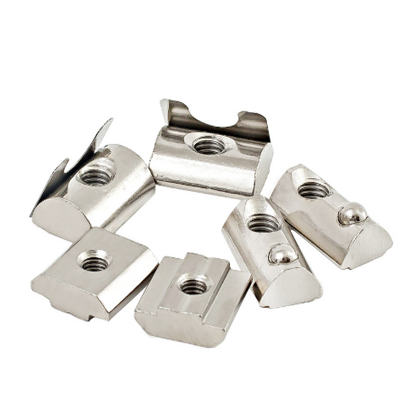 Spring T Nut Supplier - with Spring Leaf for Aluminum Profile Accessories