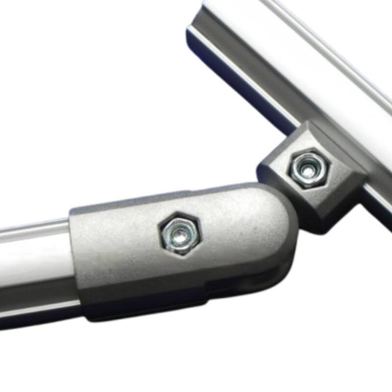 Aluminum Lean Pipe Connector Supplier - 180 Degree Outer Joint for Assembly Line