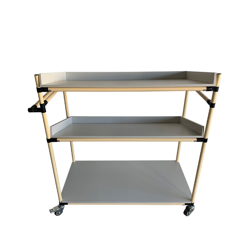 Lean Pipe Mobile Workstation Cart Supplier - Rolling Trolley for Electronics Workshop