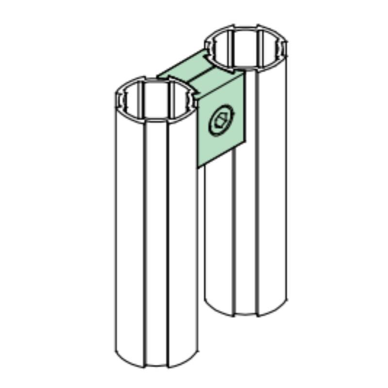 Lean Pipe Connector Supplier - 6005 T6 Aluminum Alloy Round Tube Parallel Joint