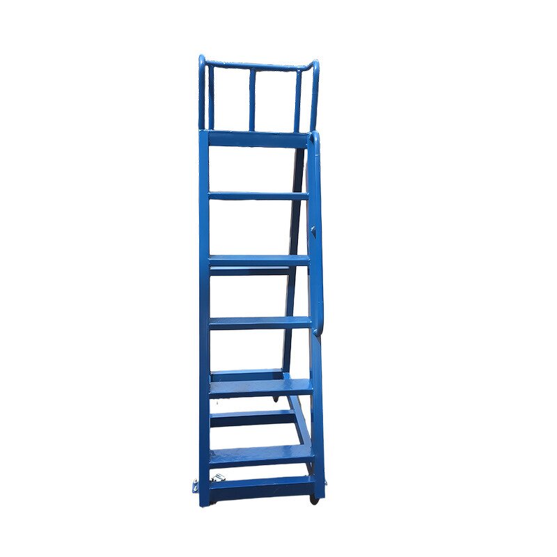 Mobile Aluminum Alloy Step Ladder Platform Manufacturer - 300KG Load for Warehouse