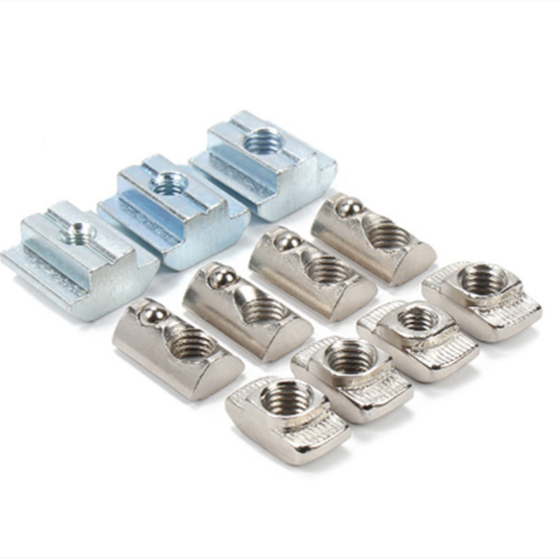 Spring T Nut Supplier - with Spring Leaf for Aluminum Profile Accessories