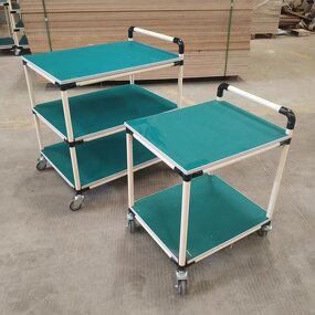 Anti Static Multi Tier Lean Tube Cart Supplier - with Wheels Workshop Tool Trolley