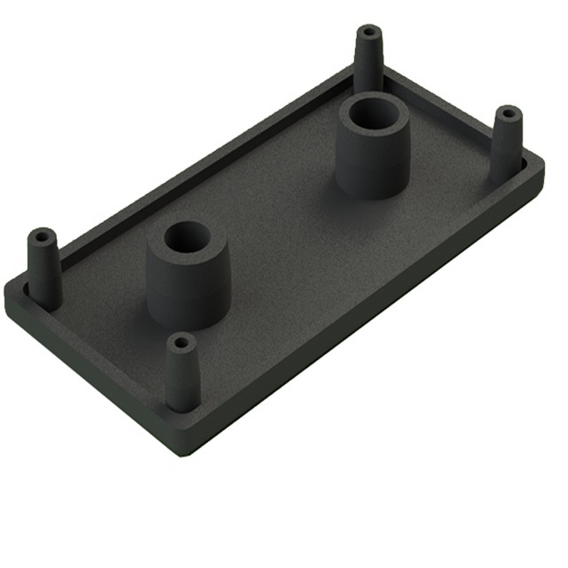 Aluminum Extrusion End Cover Supplier - Black Grey Color Options