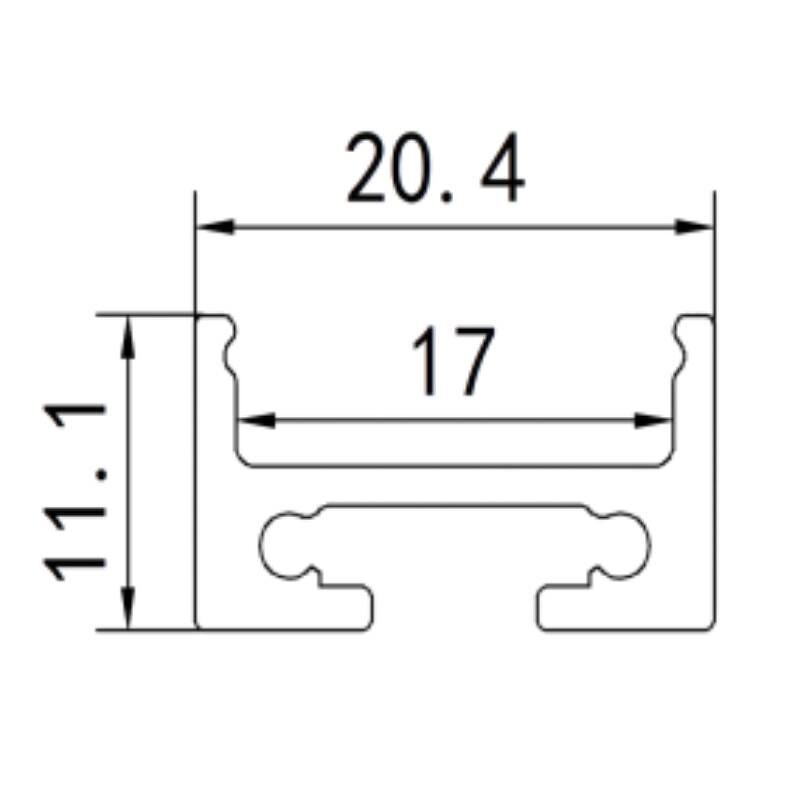 Aluminum LED Light Profile Manufacturer - Custom with PC Cover for Ceiling Lighting
