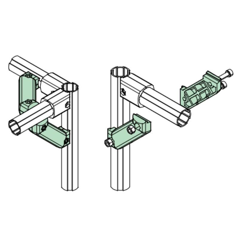 Aluminum Alloy Pipe Fittings Manufacturer - Lean Pipe 45 Degree Reinforced Joint