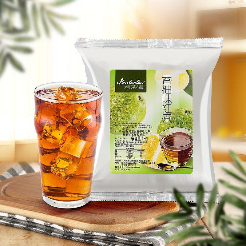 Black Tea Powder Supplier - Instant Grapefruit Blended Fruit Tea