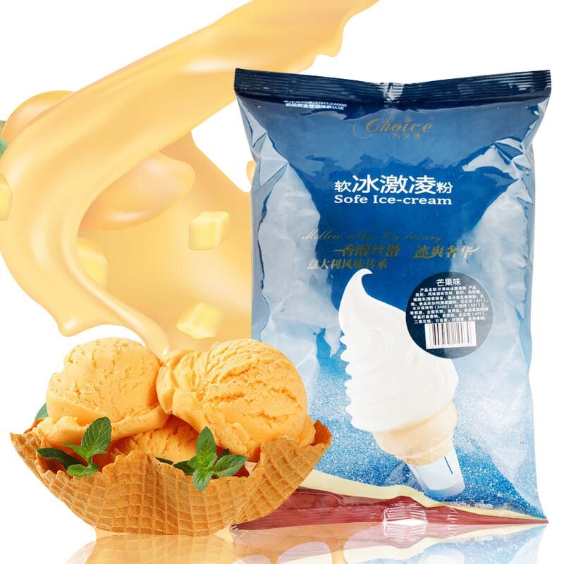 Soft Ice Cream Powder Supplier - Mango Mix 1kg Bag