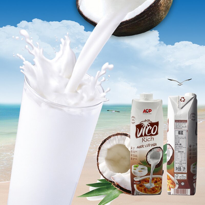 Coconut Milk Supplier - Vico Fresh for Bubble Tea Ingredients