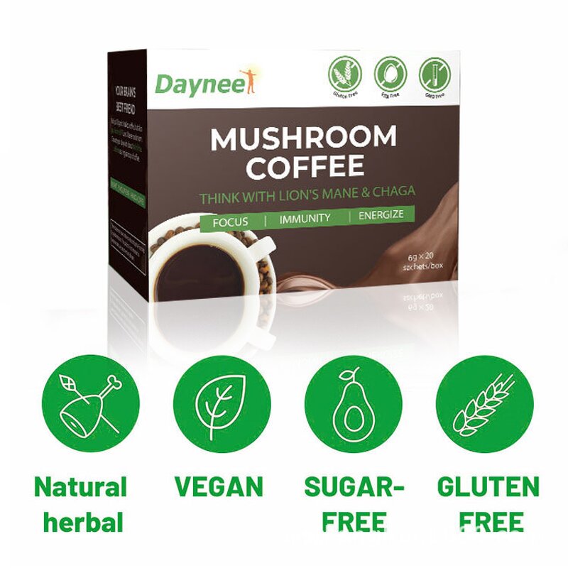Mushroom Coffee Powder Supplier - Neutral Taste 100% Natural