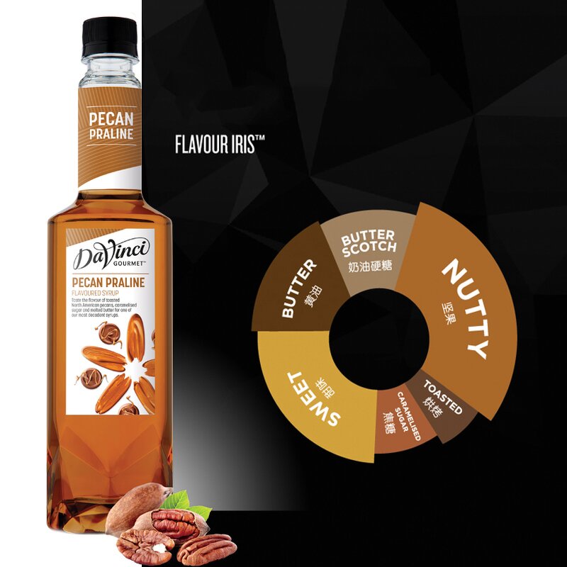Pecan Nut Syrup Manufacturer - Da Vinci Concentrated Coffee Syrup