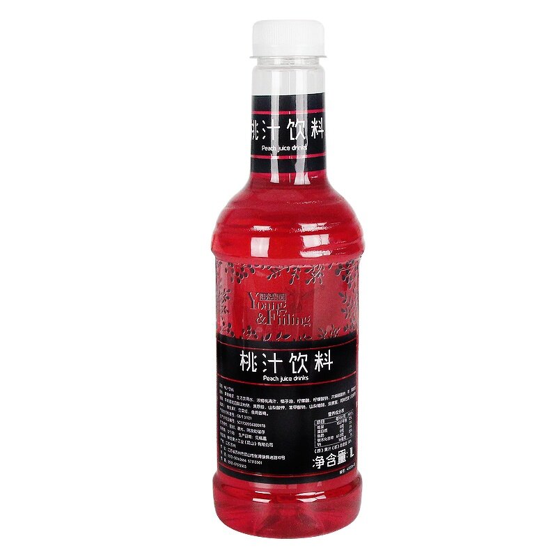 Peach Syrup Supplier - Liquid Bottle for Smoothie Bubble Tea