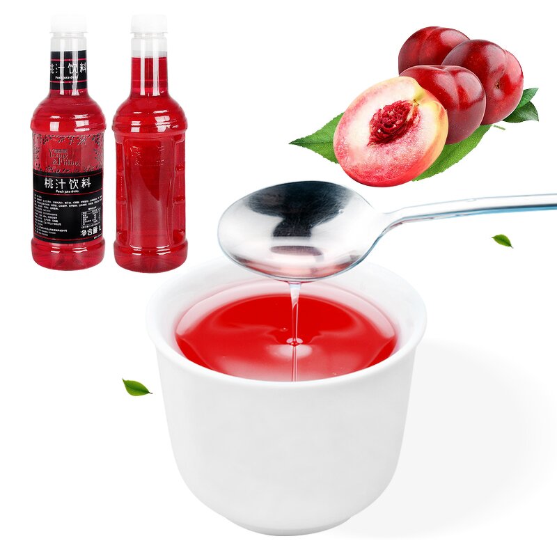 Peach Syrup Supplier - Liquid Bottle for Smoothie Bubble Tea