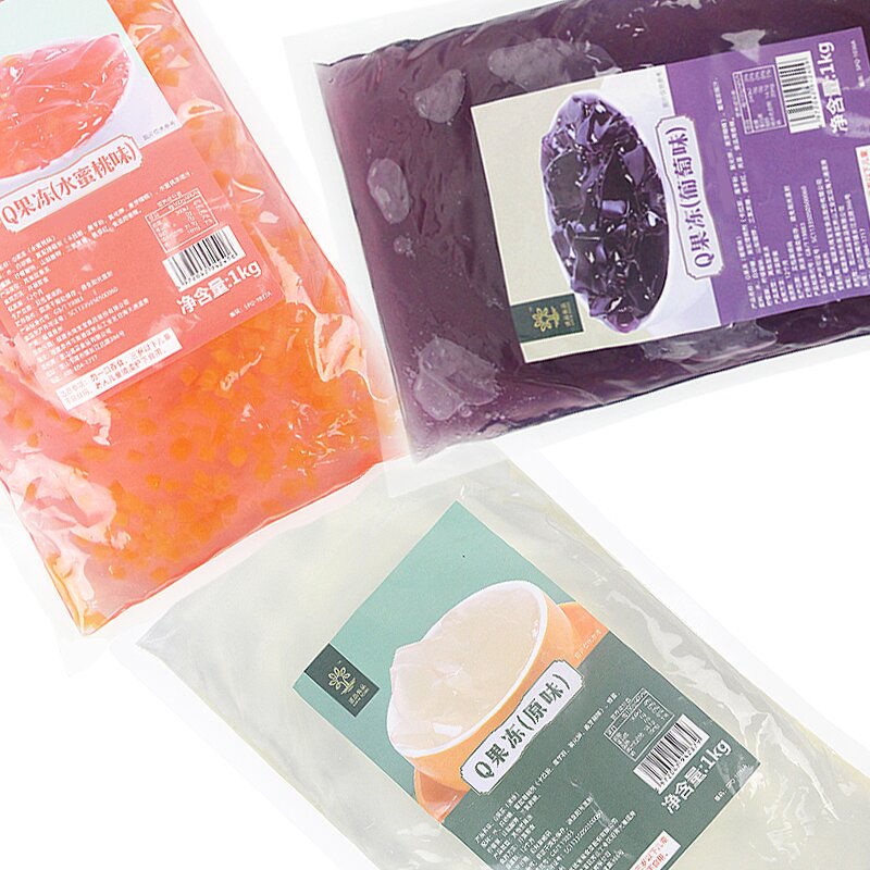 Konjac Jelly Supplier - Monoblock Grape Flavor 1kg Bag