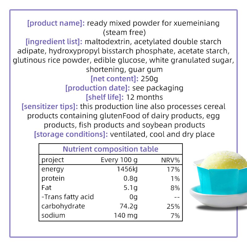 Dessert Powder Supplier - Xuemeiniang Ready Mixed Homemade Daifuku