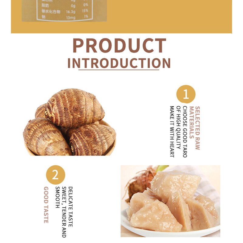 Taro Grain Canned Supplier - Cube Boba Tea Ingredients 900g