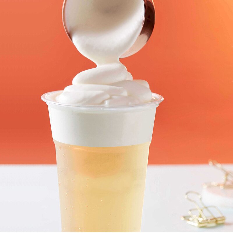 Cheese Cover Powder Supplier - Strawberry Flavored Kerry Milk Foam