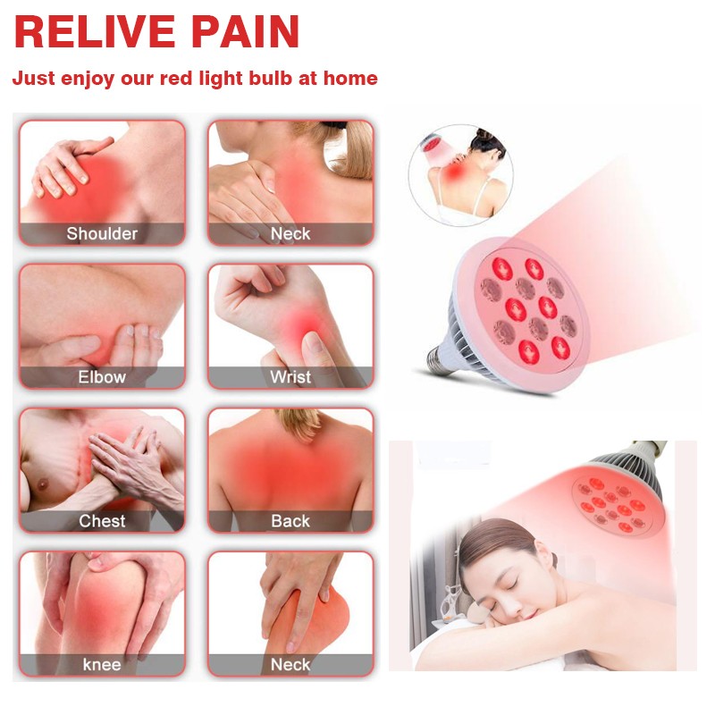 24W Red Near Infrared Light 660nm 850nm LED Light Therapy Lamp Red Light Therapy Device for Home Use