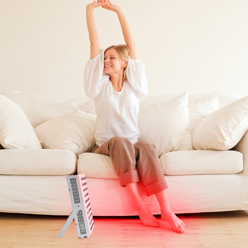 Newly Upgraded Home Physiotherapy Panel 300W Red Infrared Medical Grade Care Desktop Unit Featuring Improved Remote Control