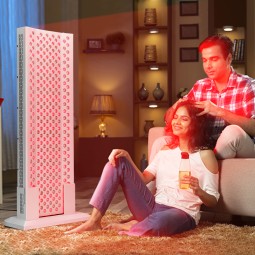 Kinreen1500W Led Near Infrared 630nm 660nm 810nm 830nm 850nm Red Light Therapy Panel for Full Body With Stand