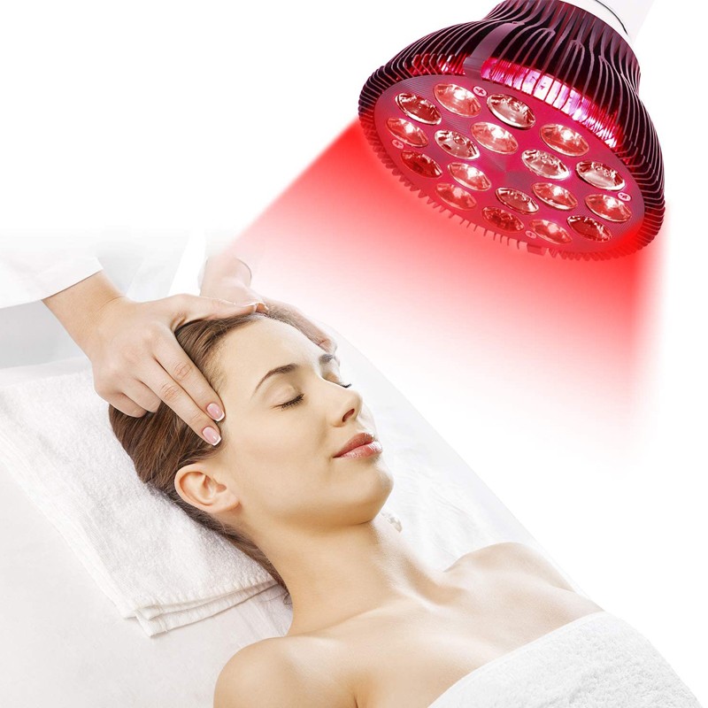Kinreen 54W Red Light Near Infra Light Therapy Bulb Led Light Portable Device with Stand