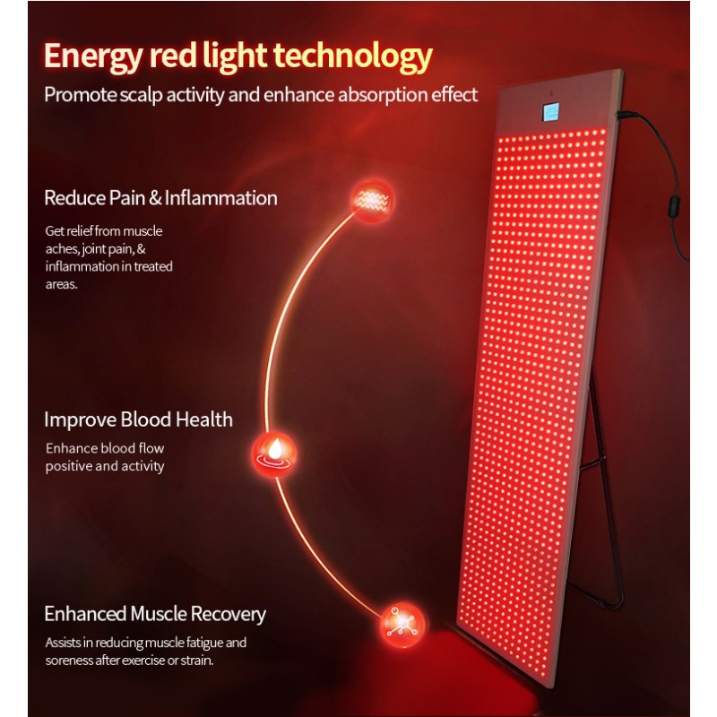 Advanced 4 Wavelength Full Body LED Pain Relief Panel with Touchscreen