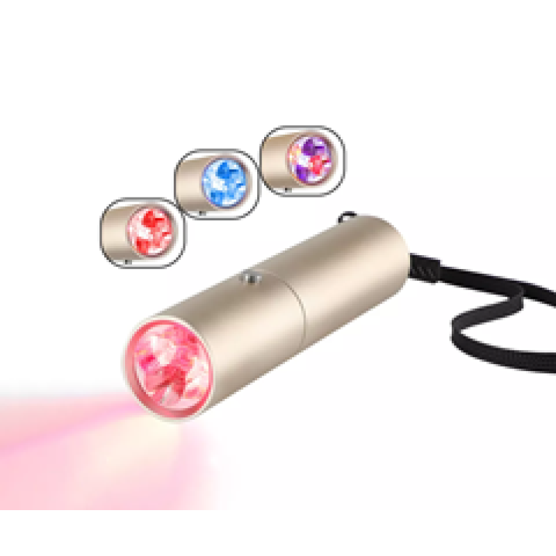 Kinreen Portable LED Torch Physiotherapy Customizable Device with Blue Red Infrared Lights for Body Pain Relief