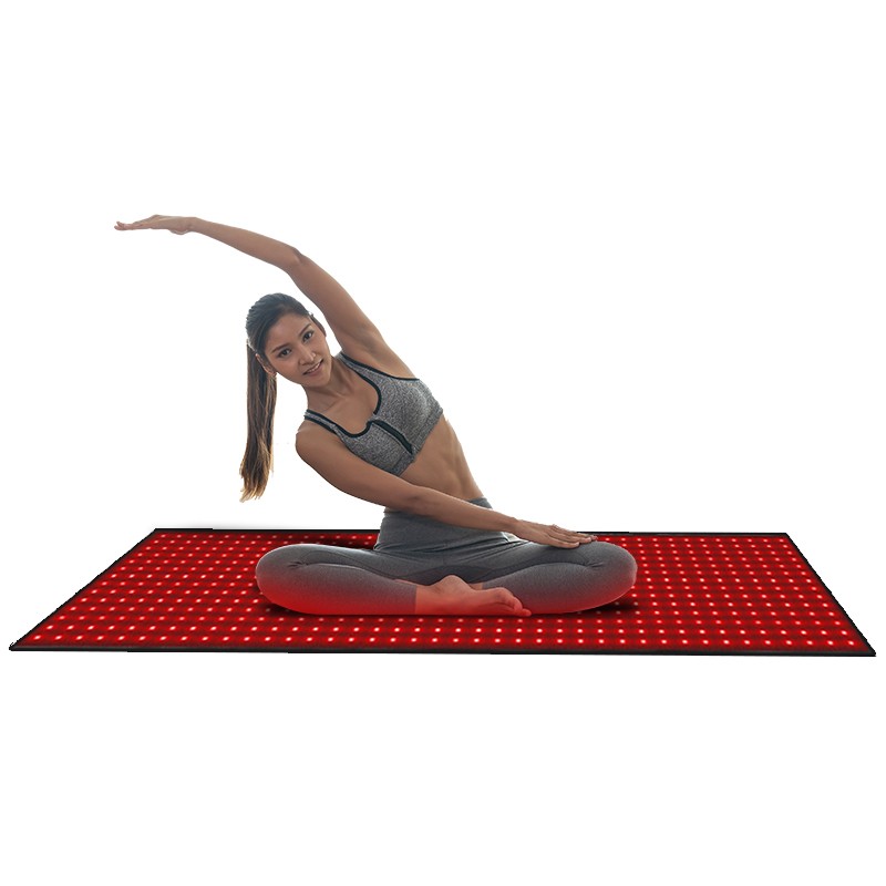 Customizable Single-Sided Desktop Physiotherapy Exercise Mat Red Near Infrared Pad for Body Pain Relief for Family Use