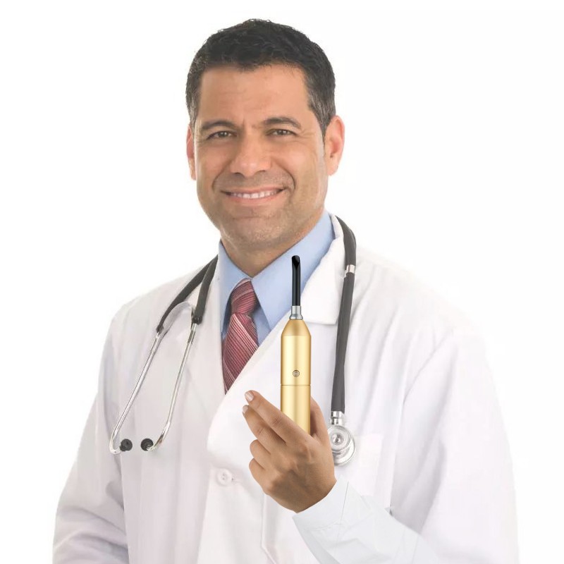 Kinreen 5 Pieces Led Torch Blue Light  Infrared Lamp Portable Built in Battery for Skin Care Device Treatment Torch