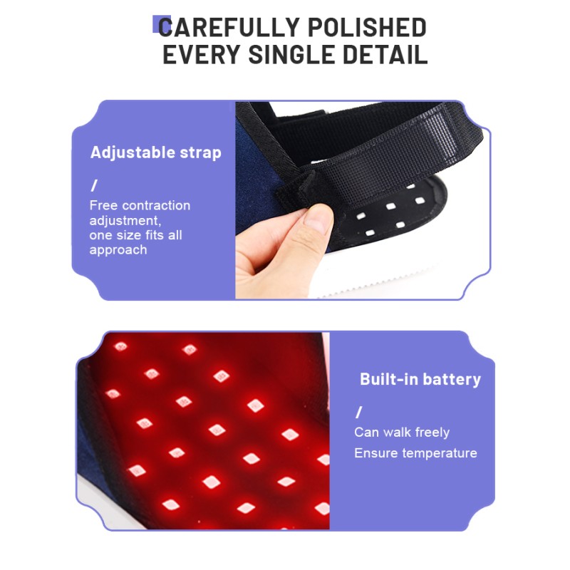 Kinreen Healthy Red Light Therapy Boots Infrared Led 850nm Wavelength Foot Red Therapy slippers