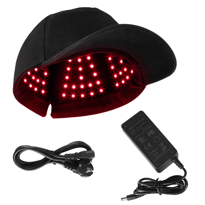 Home Use Hair Cap with Red Infrared Design Built-in Battery 660nm 850nm Handheld Device for Target Area-Head