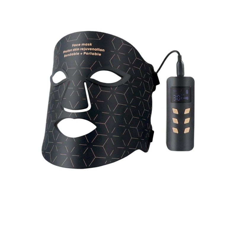 Home Use Facemask Led Facial Light Led Facial Masks Soft Silicone PDT Red Led Light Therapy Face Masks with Neck