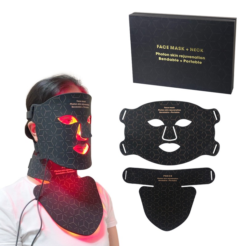 Portable Wireless Face Lift Led Facial Masks Red Light Therapy PDT Beauty Therapy 4 Colors LED Mask