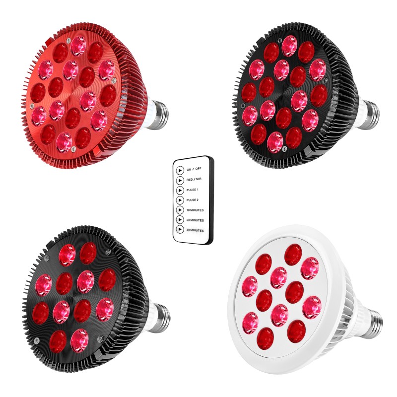 54W Portable Red Light Therapy Bulb Red Near Infra Light Therapy Medical Infrared Light Therapy Device for Home Use