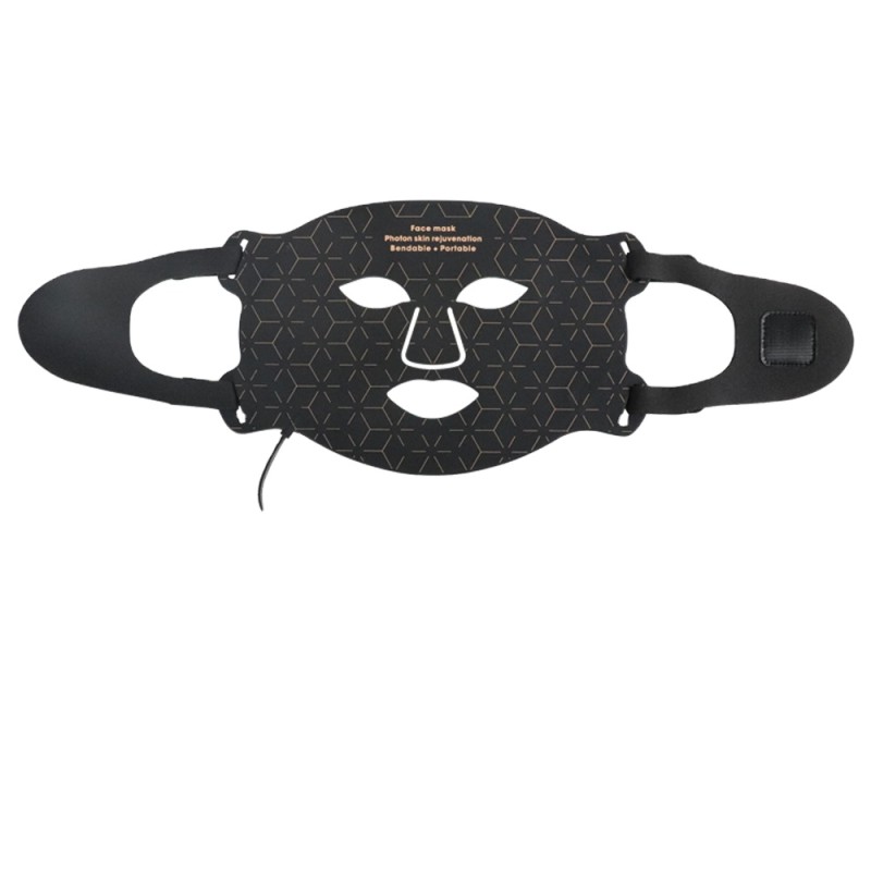 Home Use Facemask Led Facial Light Led Facial Masks Soft Silicone PDT Red Led Light Therapy Face Masks with Neck