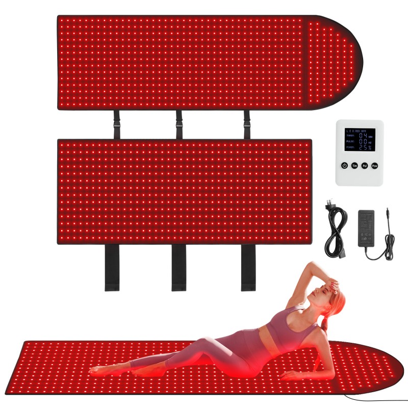Portable Customizable Logo Single-Sided Red Infrared Physiotherapy Pad for Whole Body Home Use Red Light Therapy Blanket