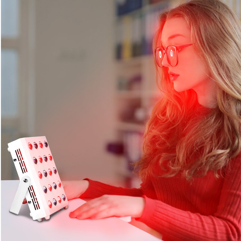 Home Use 100W Desktop Physiotherapy Panel with Red 660nm 850nm Infrared Custom Logo Included for Facial Therapy