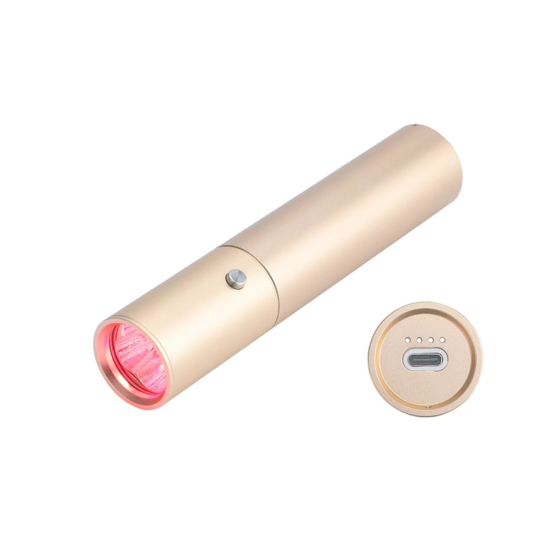 Kinreen 5 Pieces Led Torch Blue Light  Infrared Lamp Portable Built in Battery for Skin Care Device Treatment Torch