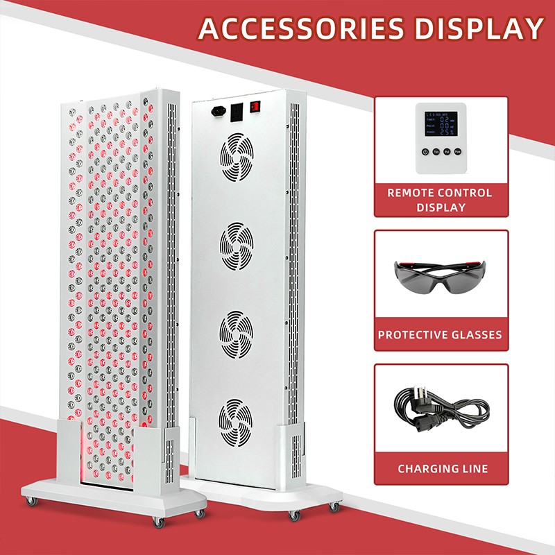 Red Infrared Panel for Large Multi-Person Use LED Light Therapy Device with Bracket Optional - Vertical/Horizontal